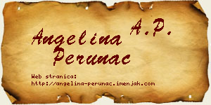 Angelina Perunac vizit kartica